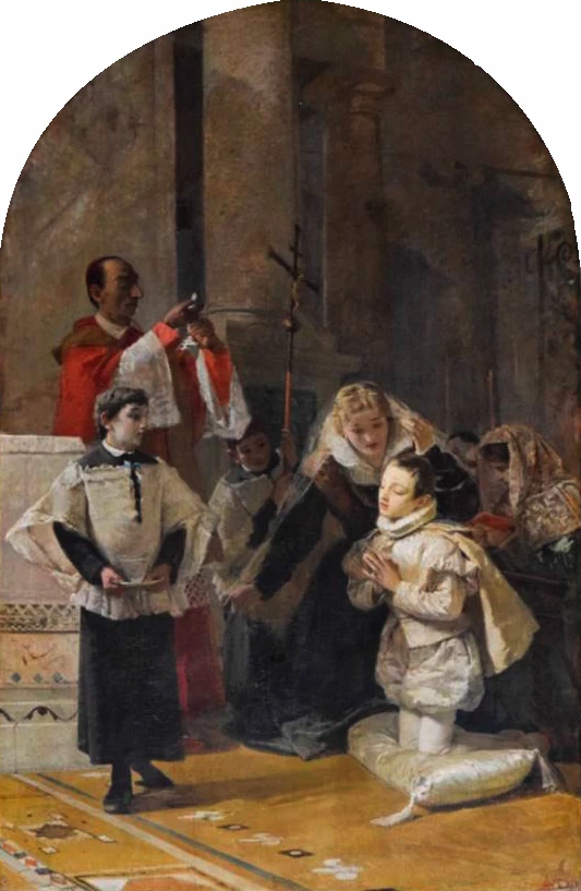 La Comunione di S. Luigi Gonzaga [1864] - v